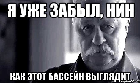 я уже забыл, нин как этот бассейн выглядит, Мем Не огорчай Леонида Аркадьевича