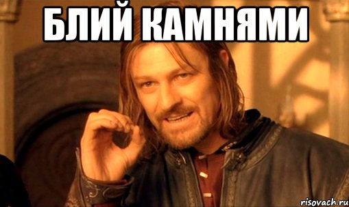 блий камнями , Мем Нельзя просто так взять и (Боромир мем)