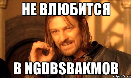 не влюбится в ngdbsbakmob, Мем Нельзя просто так взять и (Боромир мем)