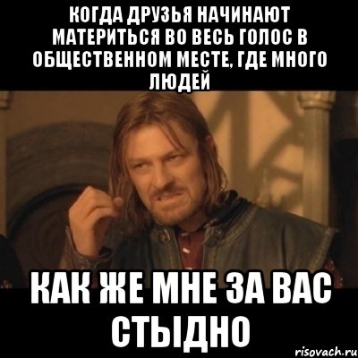 когда друзья начинают материться во весь голос в общественном месте, где много людей как же мне за вас стыдно, Мем Нельзя просто взять