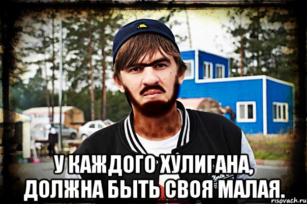  у каждого хулигана, должна быть своя малая., Мем Никола
