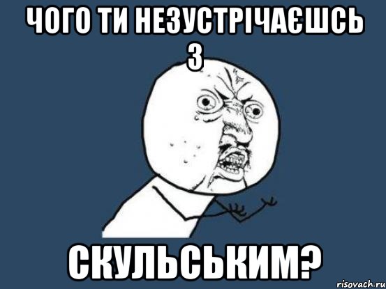 чого ти незустрічаєшсь з Скульським?, Мем Ну почему