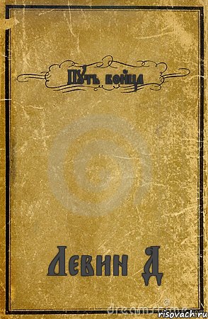 Путь бойца Левин Д, Комикс обложка книги