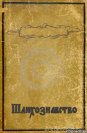  Шлюхознавство, Комикс обложка книги