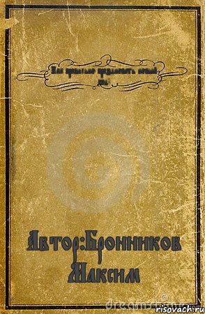 Как правильно праздновать новый год! Автор:Бронников Максим, Комикс обложка книги