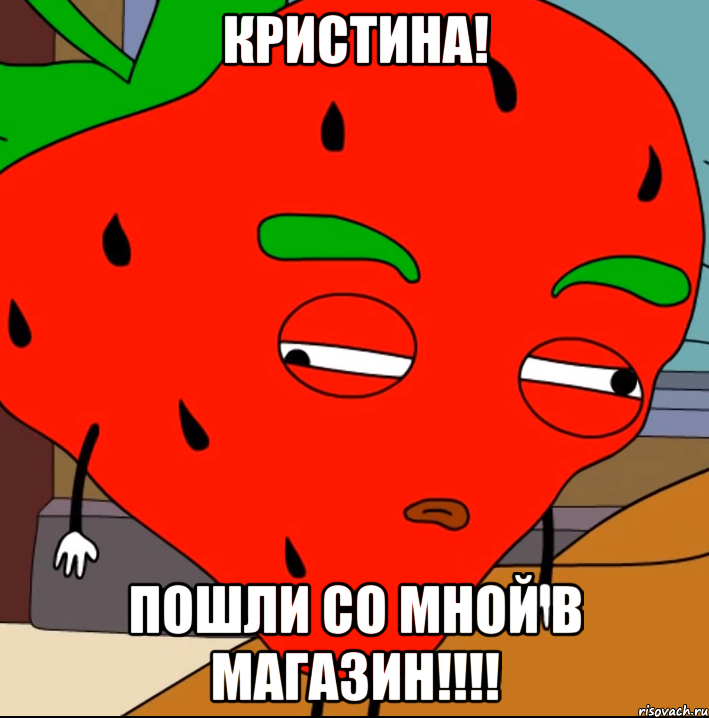 КРИСТИНА! ПОШЛИ СО МНОЙ В МАГАЗИН!!!!