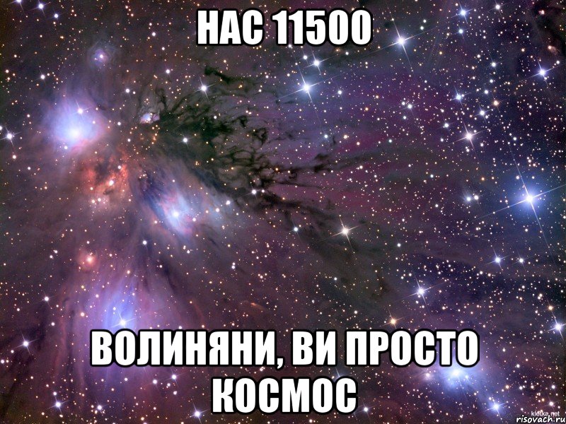 Нас 11500 волиняни, ви просто космос, Мем Космос