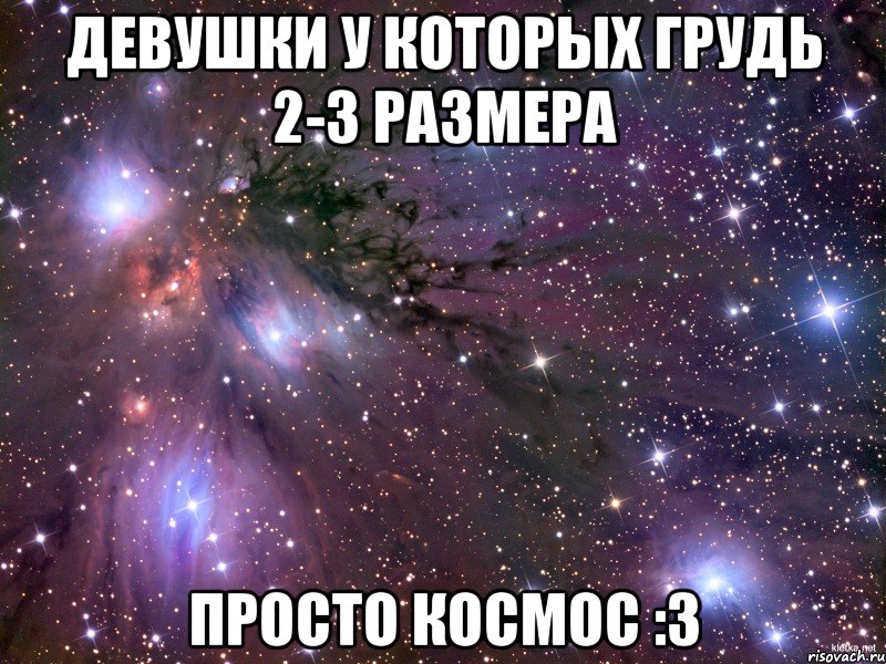 Девушки у которых грудь 2-3 размера Просто Космос :3