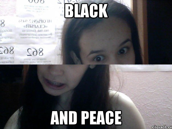black and peace