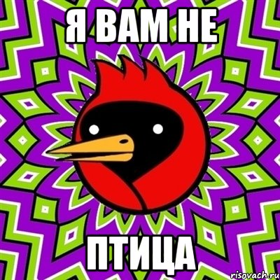 я вам не птица, Мем Омская птица