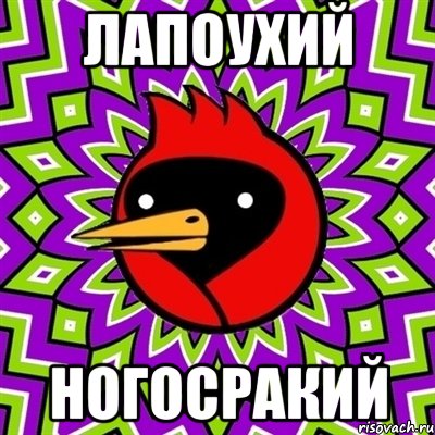 Лапоухий Ногосракий, Мем Омская птица