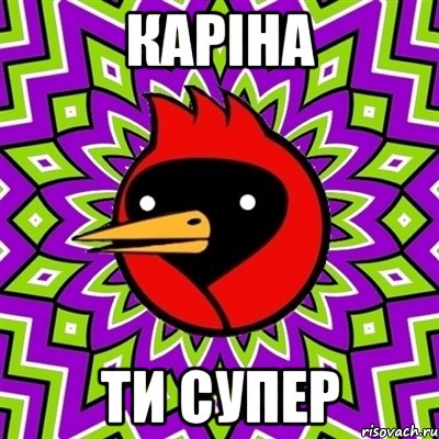 каріна ти супер, Мем Омская птица