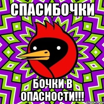 Спасибочки Бочки в опасности!!!, Мем Омская птица