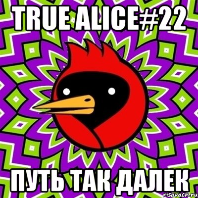 True Alice#22 Путь так далек, Мем Омская птица