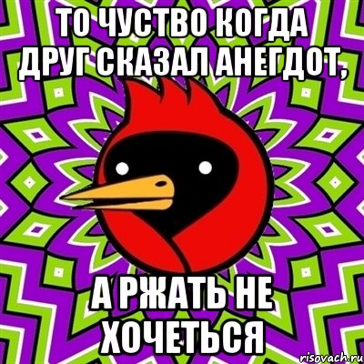 То чуство когда друг сказал анегдот, а ржать не хочеться, Мем Омская птица