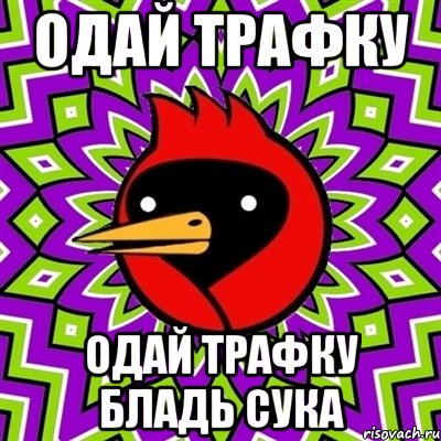одай трафку одай трафку бладь сука, Мем Омская птица