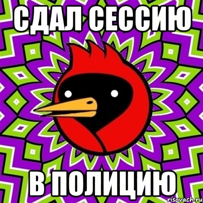 Сдал сессию В полицию, Мем Омская птица