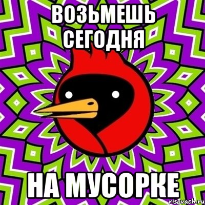 возьмешь сегодня на мусорке, Мем Омская птица