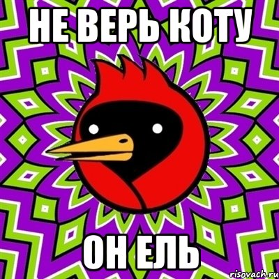 НЕ ВЕРЬ КОТУ ОН ЕЛЬ, Мем Омская птица