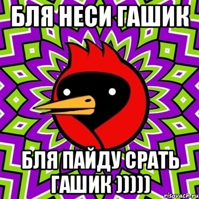 бля неси гашик бля пайду срать гашик ))))), Мем Омская птица