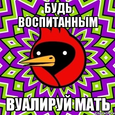 будь воспитанным вуалируй мать, Мем Омская птица
