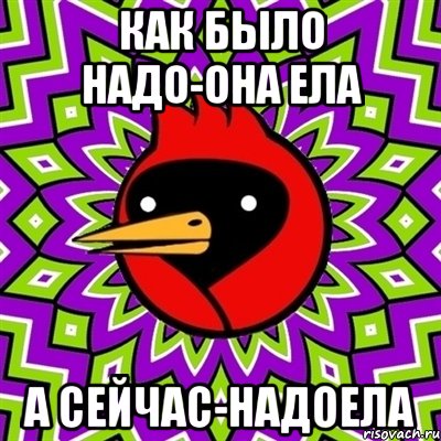 Как было надо-она ела А сейчас-надоела, Мем Омская птица