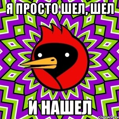 я просто шел, шел и нашел, Мем Омская птица