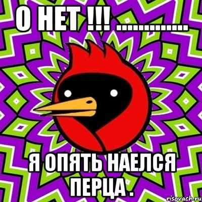 О нет !!! ............. я опять наелся перца ., Мем Омская птица