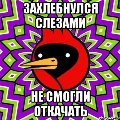 захлебнулся слезами не смогли откачать, Мем Омская птица