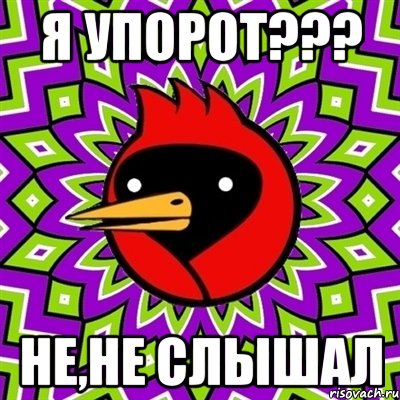 Я УПОРОТ??? НЕ,НЕ СЛЫШАЛ, Мем Омская птица