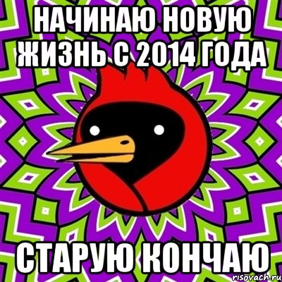 Начинаю новую жизнь с 2014 года Старую кончаю, Мем Омская птица