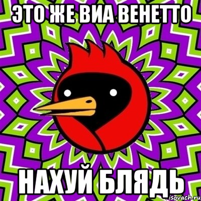 Это же Виа Венетто НАХУЙ БЛЯДЬ, Мем Омская птица