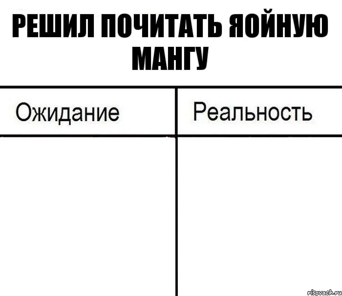 решил почитать яойную мангу  , Комикс  Ожидание - реальность