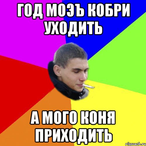 Год моэъ кобри уходить а мого коня приходить