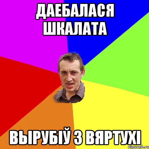 Даебалася шкалата Вырубіў з вяртухі, Мем Чоткий паца