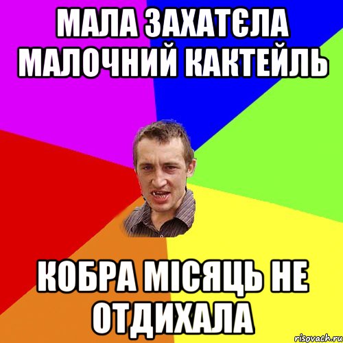 мала захатєла малочний кактейль кобра місяць не отдихала, Мем Чоткий паца