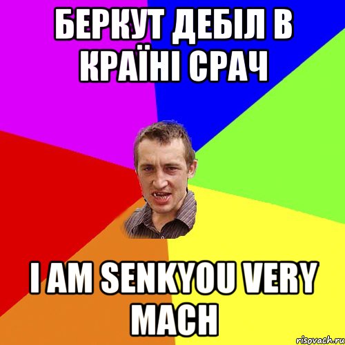 беркут дебіл в країні срач I am senkyou very mach, Мем Чоткий паца