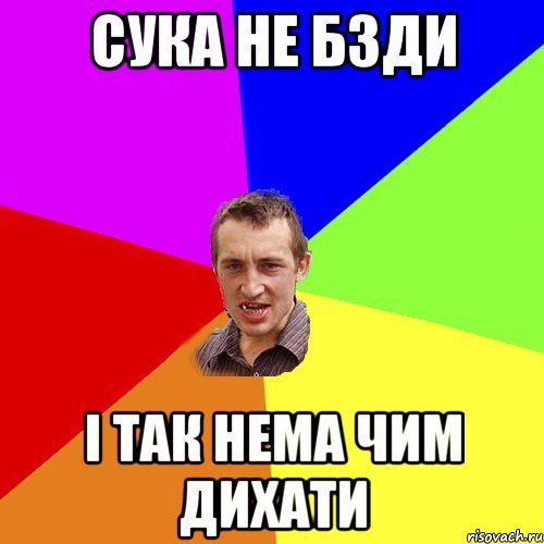 сука не бзди і так нема чим дихати, Мем Чоткий паца