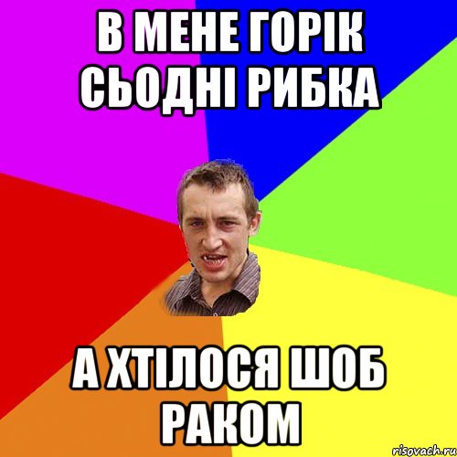 в мене горік сьодні рибка а хтілося шоб раком, Мем Чоткий паца