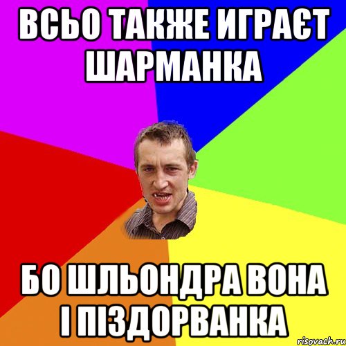 ВСЬО ТАКЖЕ ИГРАЄТ ШАРМАНКА БО ШЛЬОНДРА ВОНА І ПIЗДОРВАНКА, Мем Чоткий паца