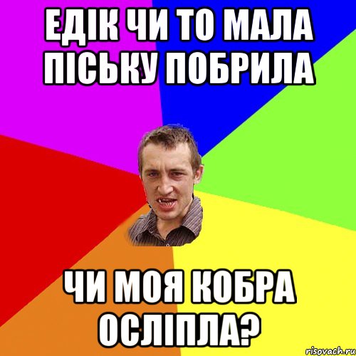 Едік чи то мала піську побрила Чи моя кобра осліпла?, Мем Чоткий паца