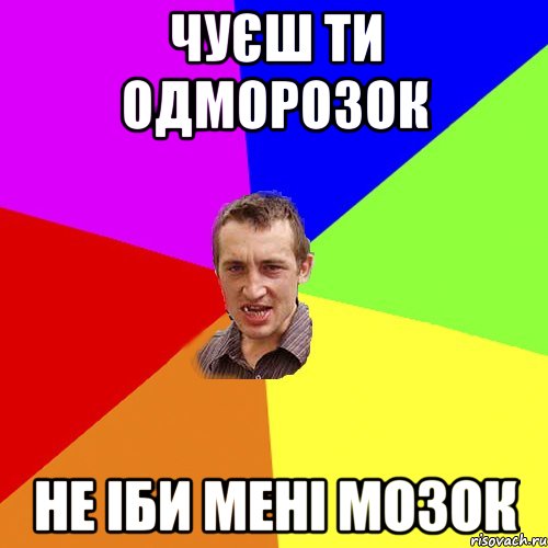 чуєш ти одморозок не іби мені мозок, Мем Чоткий паца