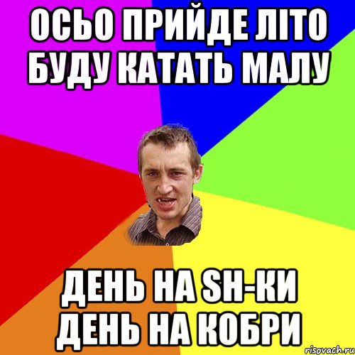 осьо прийде лiто буду катать малу день на sh-ки день на кобри, Мем Чоткий паца