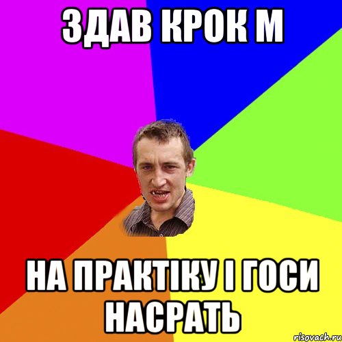 Здав Крок М На практіку і госи насрать, Мем Чоткий паца