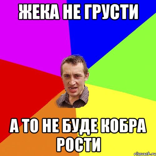 Жека не грусти А то не буде кобра рости, Мем Чоткий паца