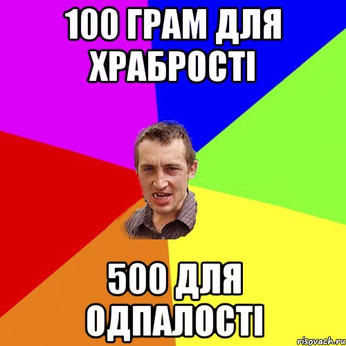 100 грам для храбрості 500 для одпалості, Мем Чоткий паца