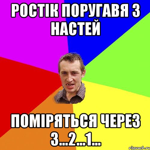 Ростік поругавя з настей поміряться через 3...2...1..., Мем Чоткий паца