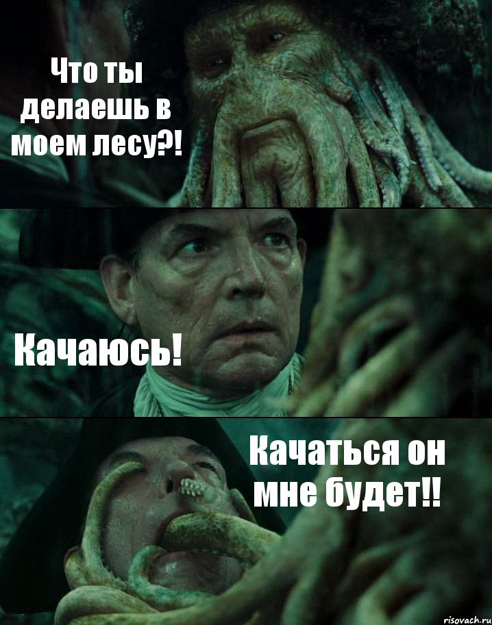 Что ты делаешь в моем лесу?! Качаюсь! Качаться он мне будет!!, Комикс Пираты Карибского моря