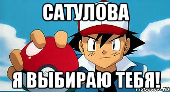 Сатулова Я выбираю тебя!, Мем покемон