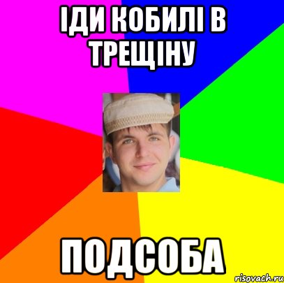 іди кобилі в трещіну подсоба